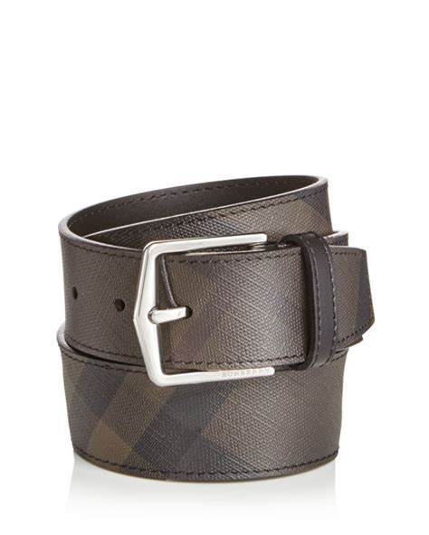 Burberry Men's Joe London Check Belt 